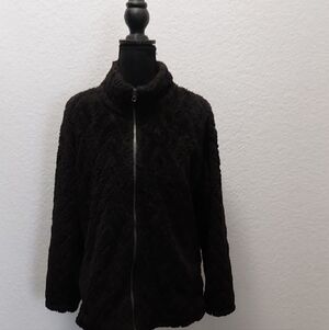 St. John's Bay Black Teddy Jacket